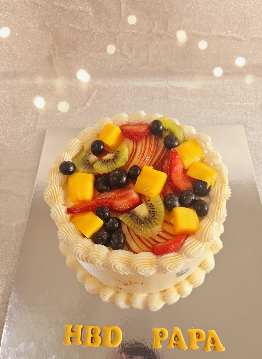 Fresh Fruits Eggless Cakes Wellington