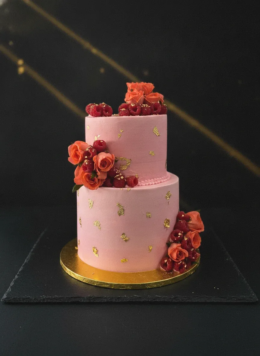 A custom eggless birthday cake made by WellyDesiBites in Wellington